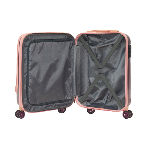 Alezar чемодан Кофе/розовый 20